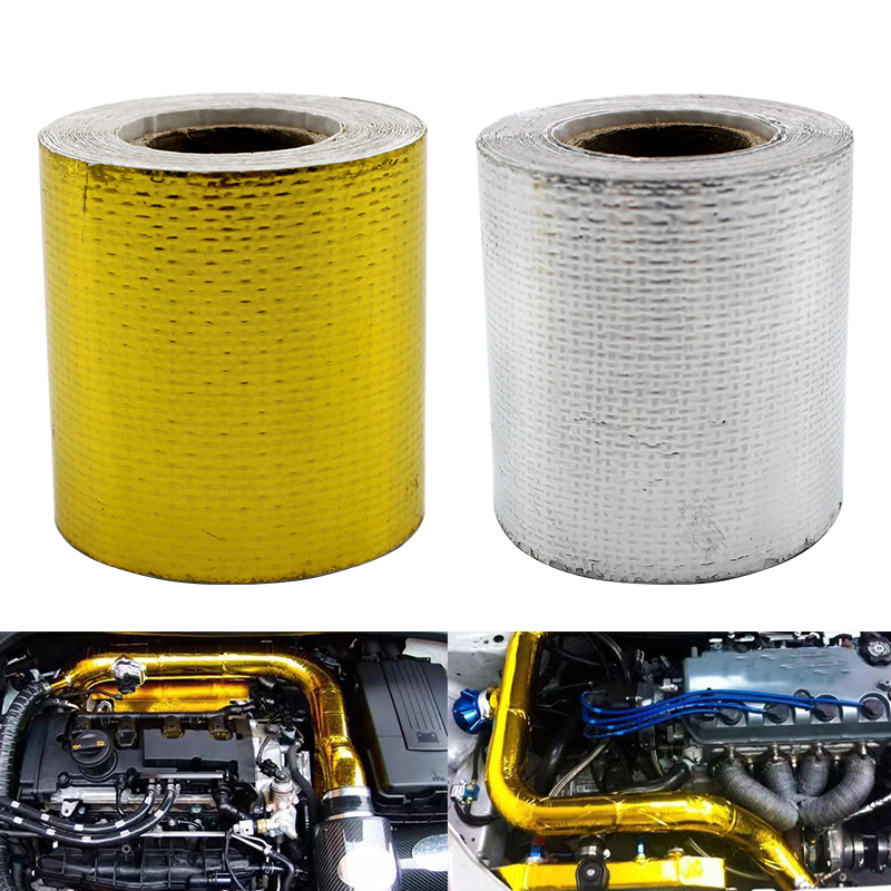 Exhaust Wrap Titanium - 1m 5m 10m Gold Car Motorcycle