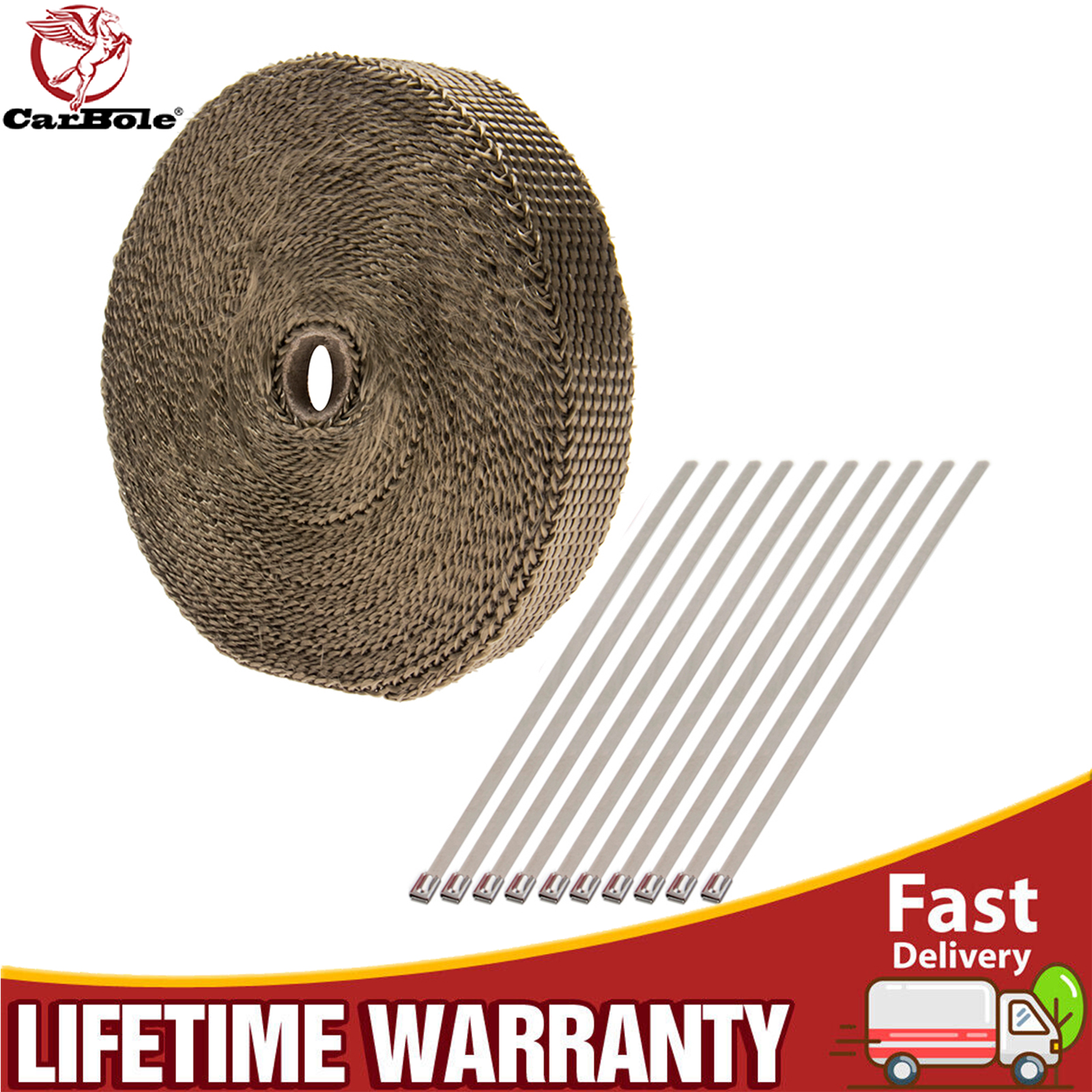 Exhaust Wrap Titanium - Titanium EXHAUST WRAP Heat Manifold Header