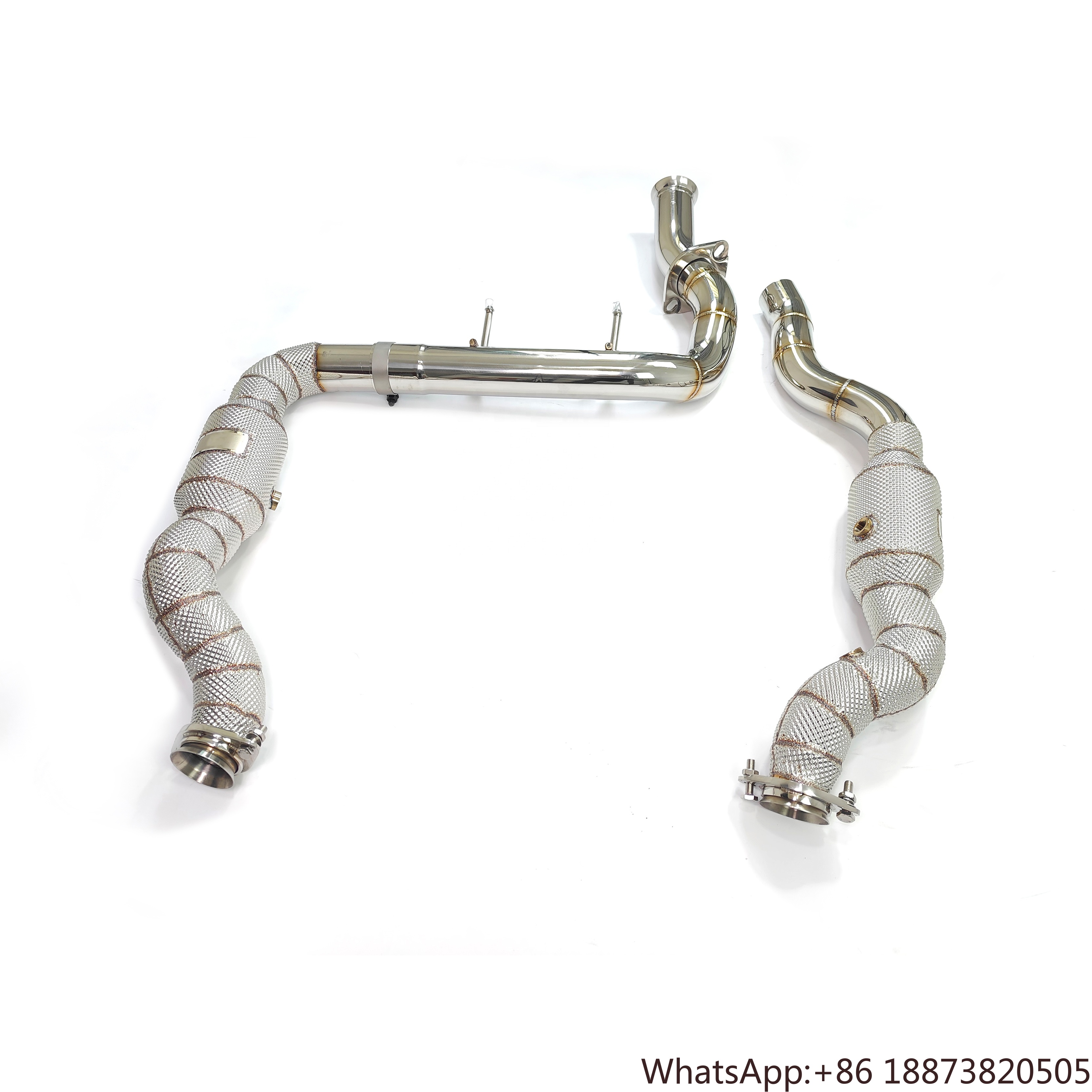 Exhaust Wrap Titanium - Exhaust 200 Cells Downpipe for Ford