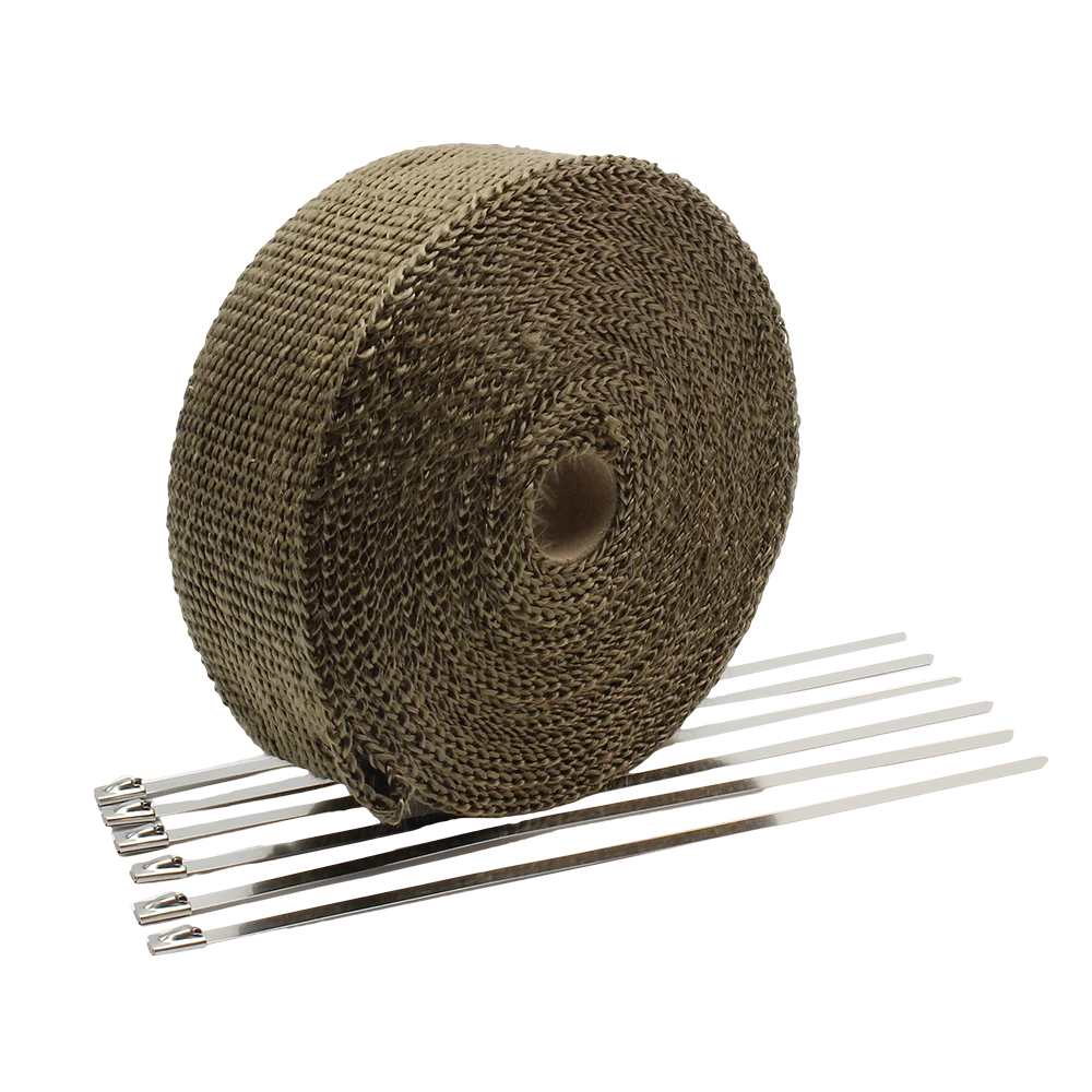 Motorcycle Exhaust Thermal Tap - Exhaust Wrap Titanium ulasan dan harga