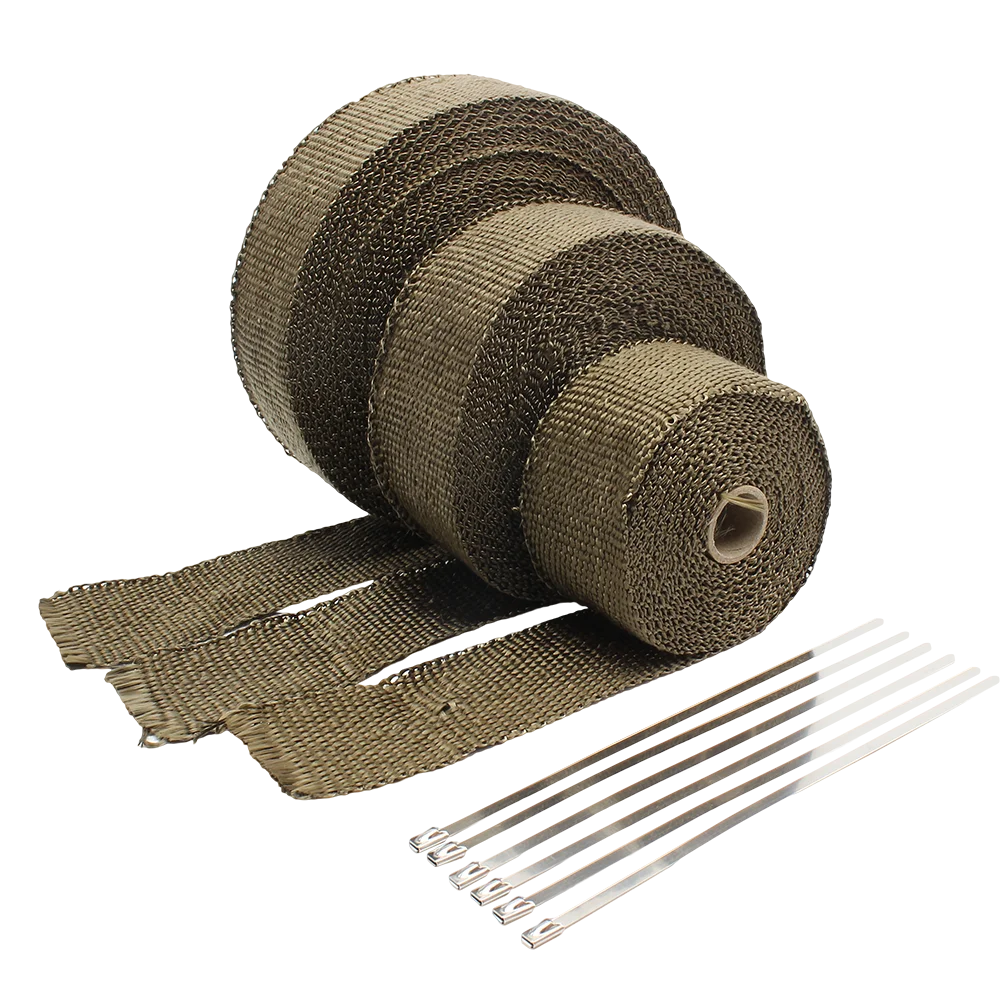 Motorcycle Exhaust Thermal Tap - Exhaust Wrap Titanium ulasan dan harga
