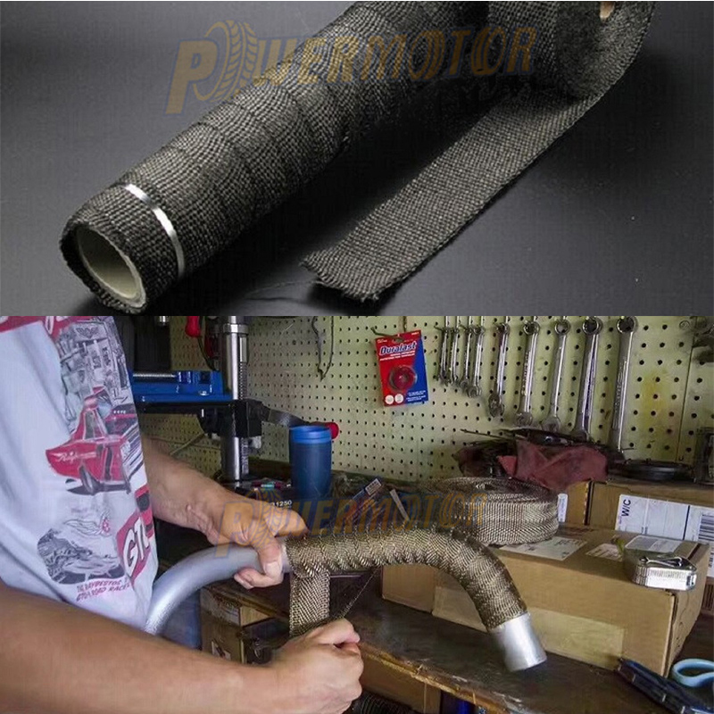 Enduro Motorcycle Muffler Exha - Exhaust Wrap Titanium ulasan dan harga