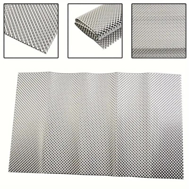 1PC Car Embossed Aluminum Heat - Exhaust Wrap Titanium ulasan dan harga
