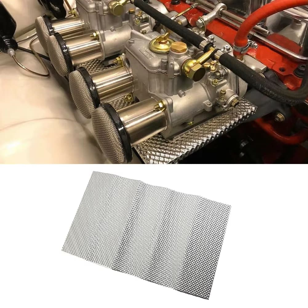 1PC Car Embossed Aluminum Heat - Exhaust Wrap Titanium ulasan dan harga