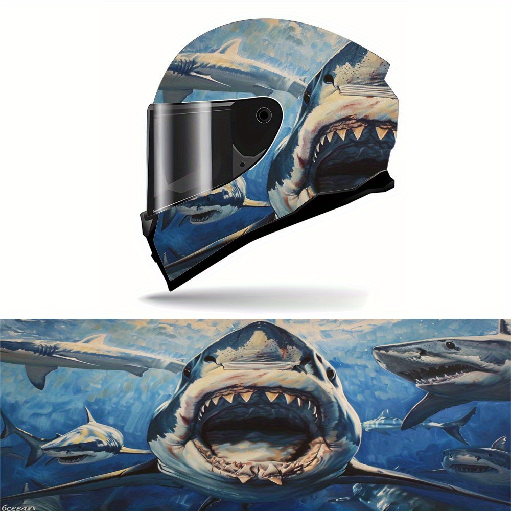 Great White Shark Motorcycle H - Motorcycle Gear White ulasan dan harga