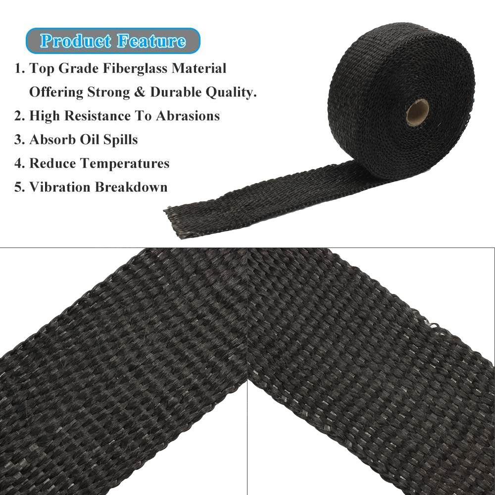 Enduro Exhaust Thermal Band Mo - Exhaust Wrap Titanium ulasan dan harga