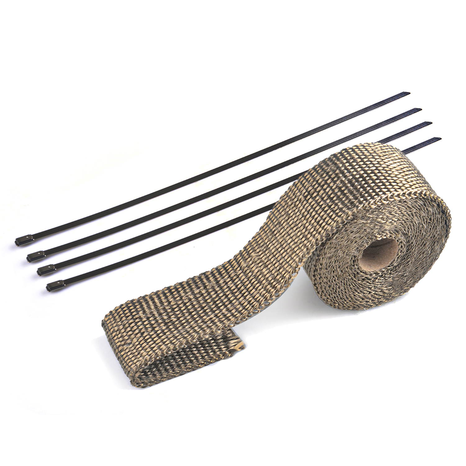 50MM x 5M Black/Titanium Exhau - Exhaust Wrap Titanium ulasan dan harga