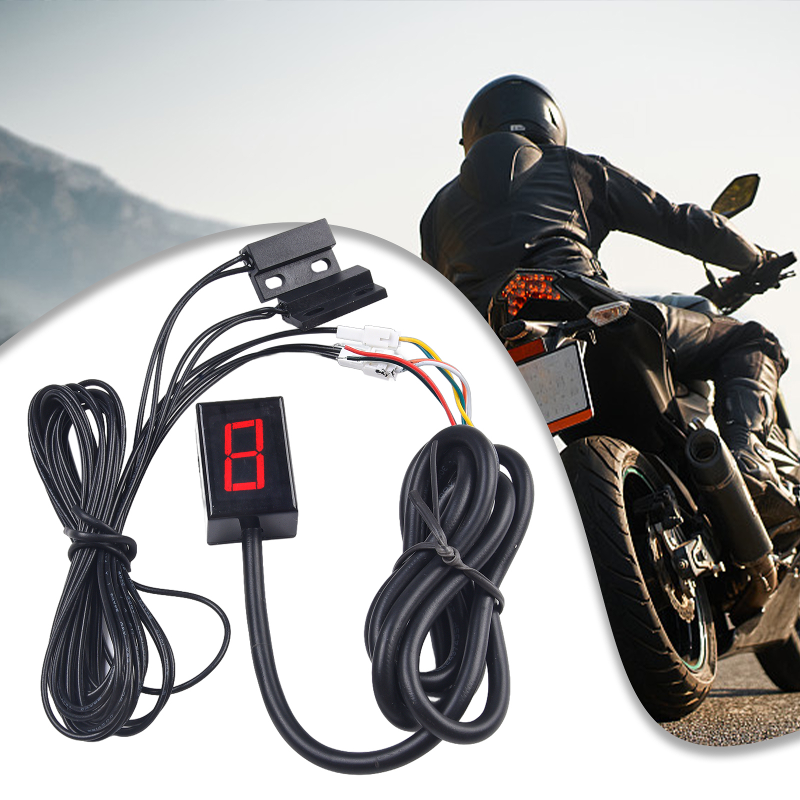 Digital Display Shift Level Mo - Motorcycle Gear Indicator Install ulasan dan harga