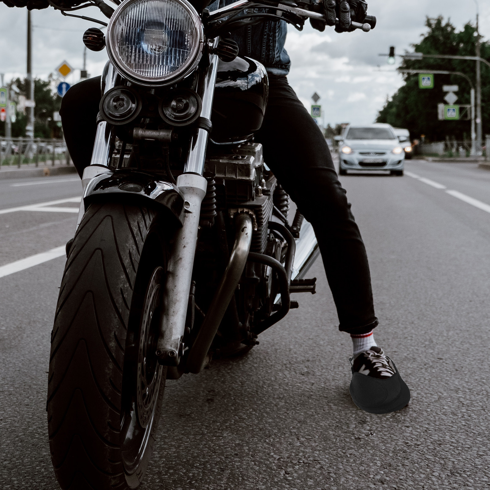 Cycling Gear-Shift Shoe Cover  - Motorcycle Gear Slipping ulasan dan harga