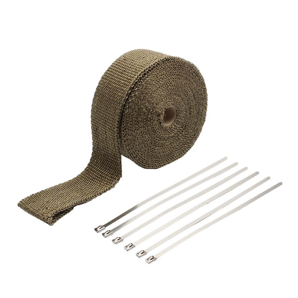 Motorcycle Exhaust Heat Shield - Exhaust Wrap Titanium ulasan dan harga