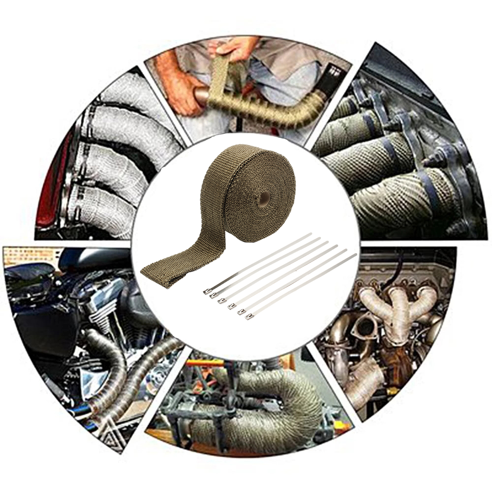 Motorcycle Exhaust Heat Shield - Exhaust Wrap Titanium ulasan dan harga
