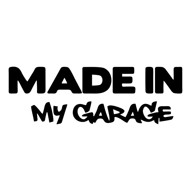 1pc MADE IN MY GARAGE Funny Ca - Motorcycle Gear White ulasan dan harga