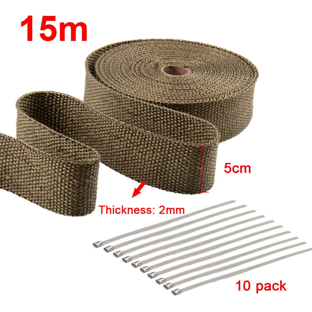 Titanium EXHAUST WRAP Heat Man - Exhaust Wrap Titanium ulasan dan harga