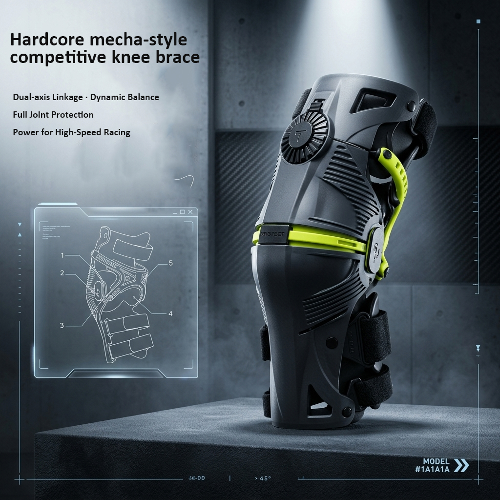 Adjustable Motocross Knee Guar - Motorcycle Gear Slipping ulasan dan harga