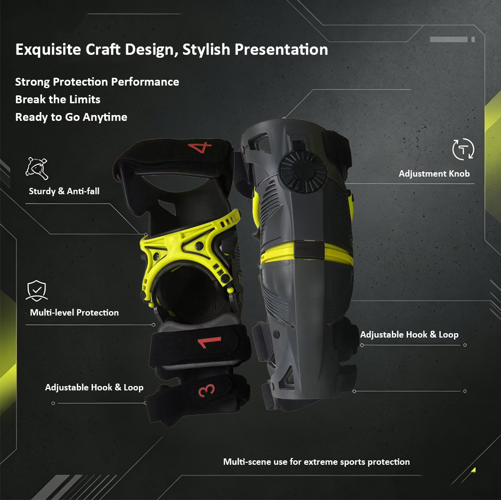 Adjustable Motocross Knee Guar - Motorcycle Gear Slipping ulasan dan harga