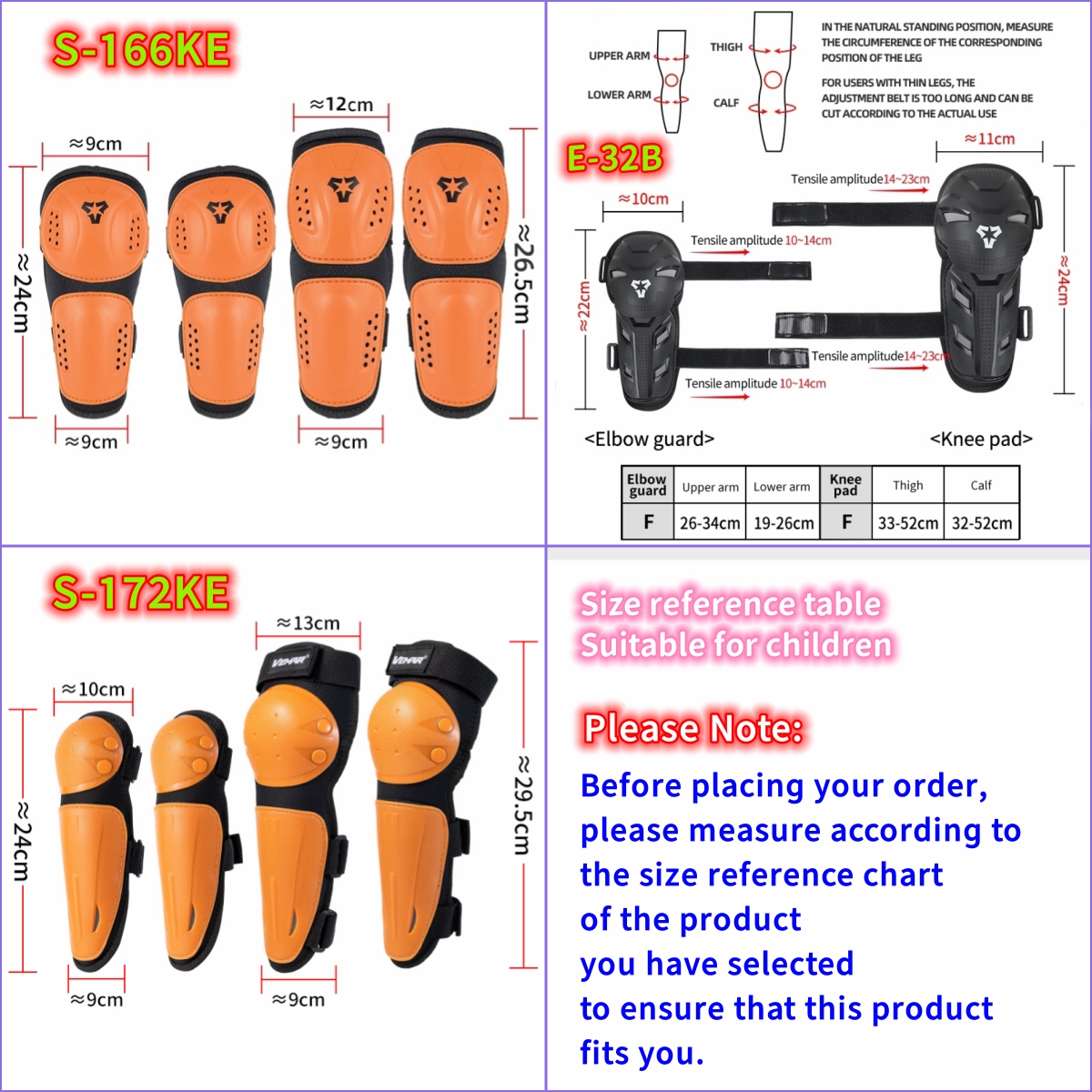VEMAR Children Knee and Elbow  - Motorcycle Gear Youth ulasan dan harga