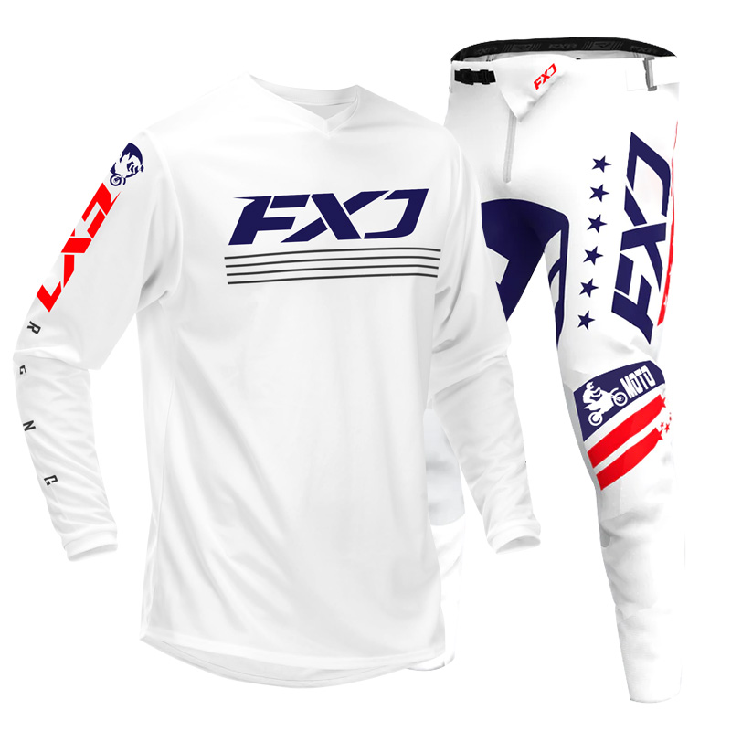 Off road motorcycle jersey and - Motorcycle Gear White ulasan dan harga