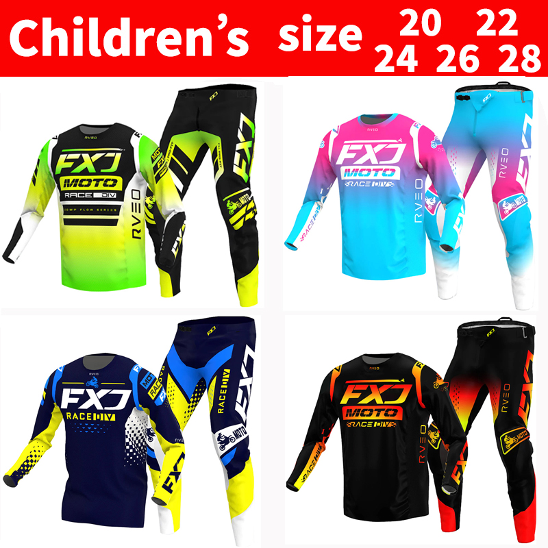 FXJ Motocross Jersey and Pants - Motorcycle Gear Youth ulasan dan harga