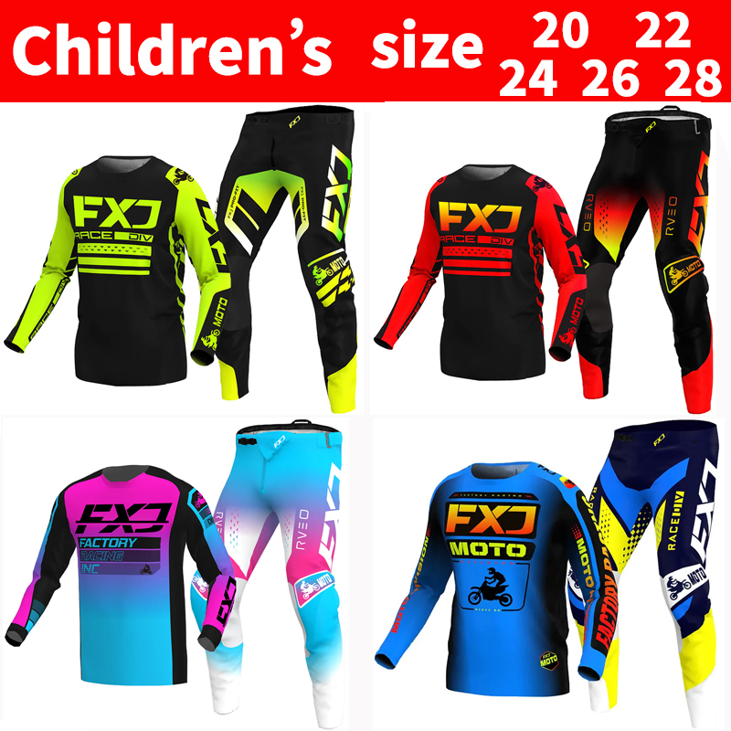 FXJ Motocross Jersey and Pants - Motorcycle Gear Youth ulasan dan harga