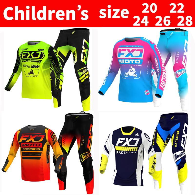 FXJ Motocross Jersey and Pants - Motorcycle Gear Youth ulasan dan harga