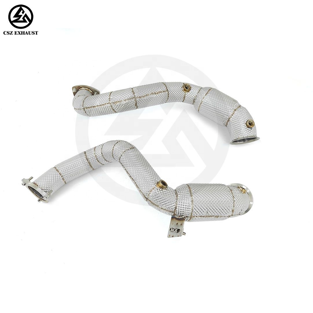 Exhaust Sport Cat Down Pipes f - Exhaust Wrap Titanium ulasan dan harga