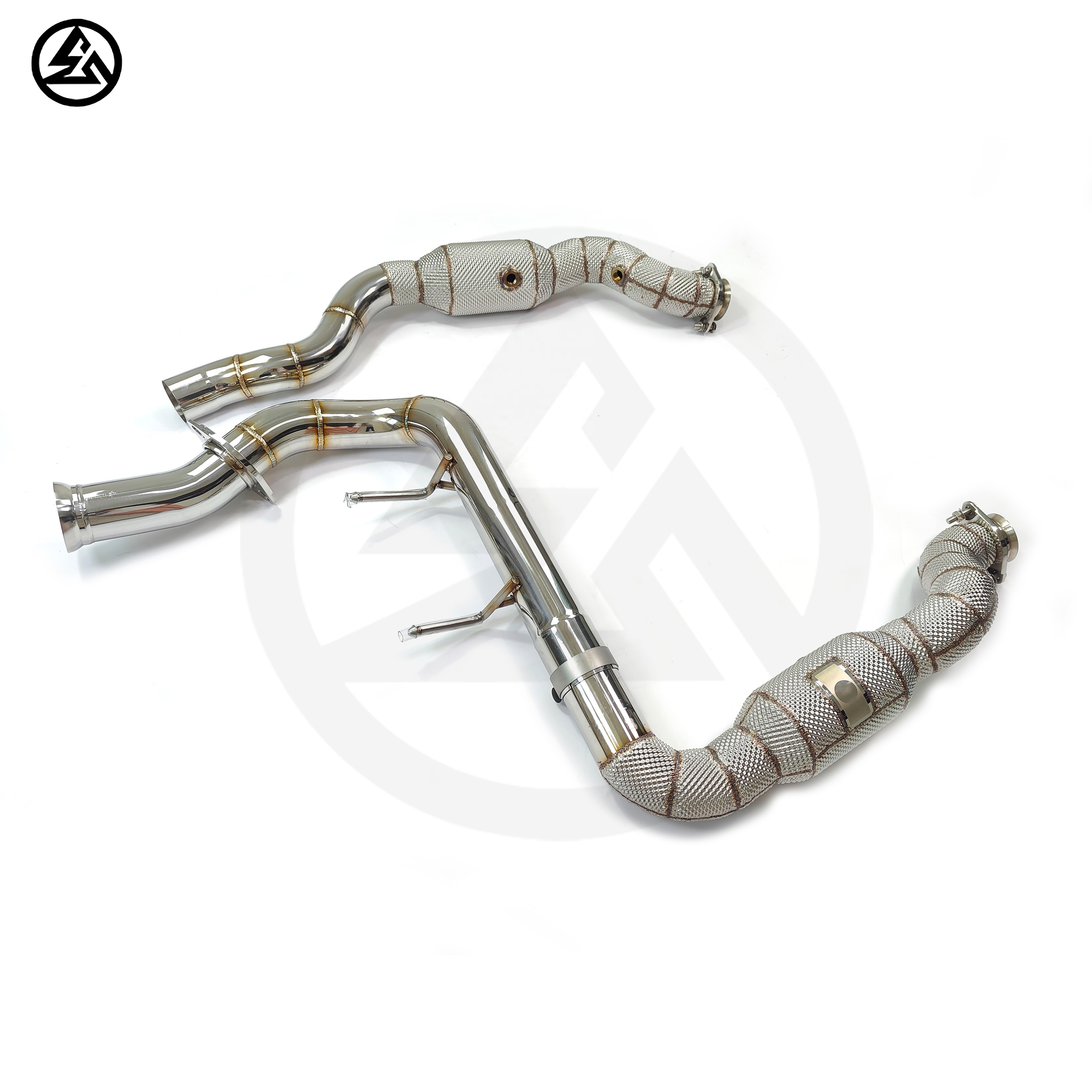 Exhaust 200 Cells Downpipe for - Exhaust Wrap Titanium ulasan dan harga