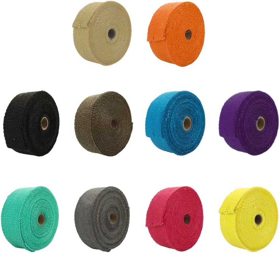 High Quality Fiberglass 1M 5M  - Exhaust Wrap Titanium ulasan dan harga