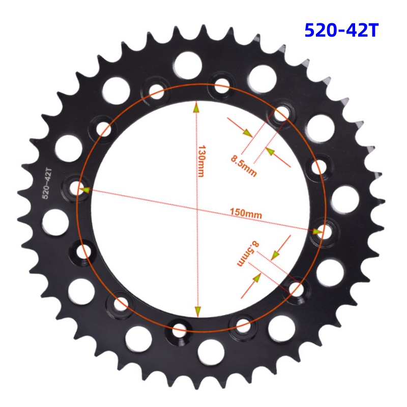 520 Motor Rear Star Chain Whee - Motorcycle Gear Europe ulasan dan harga