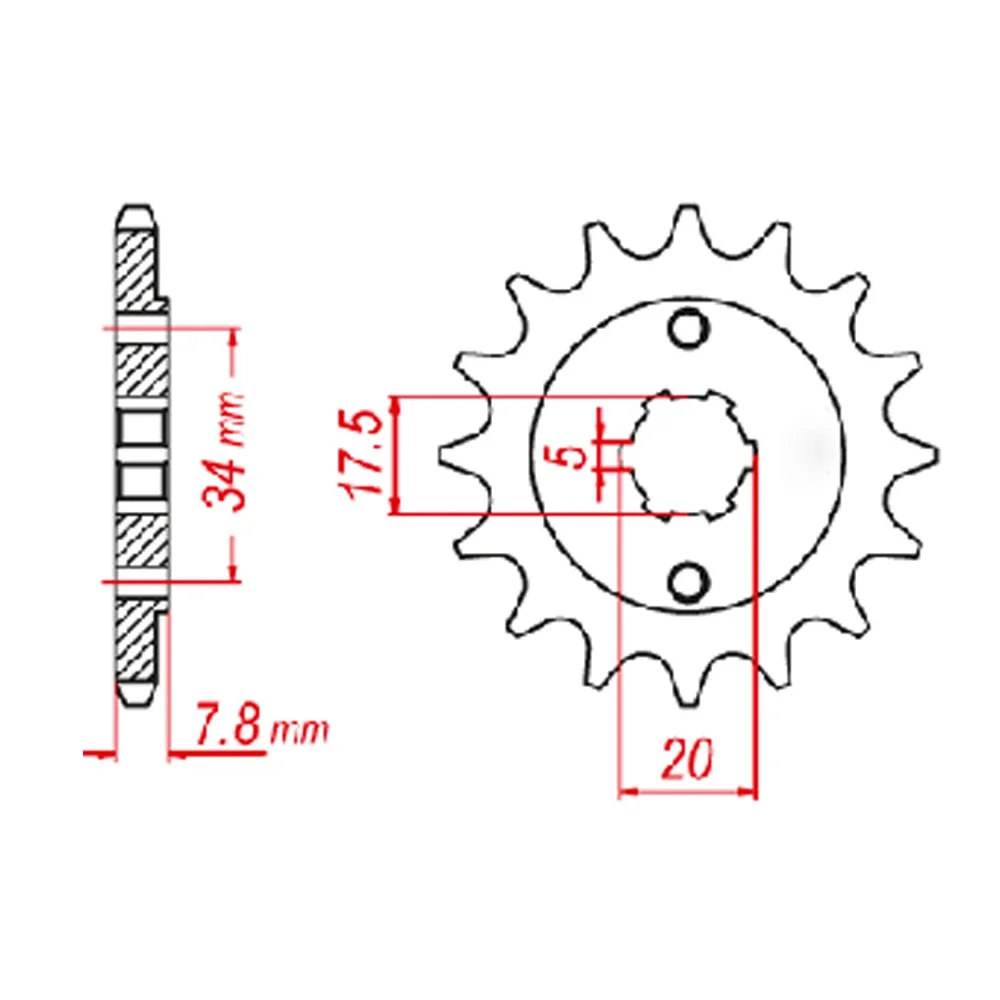 520 13T Front Sprocket Gear St - Motorcycle Gear Europe ulasan dan harga